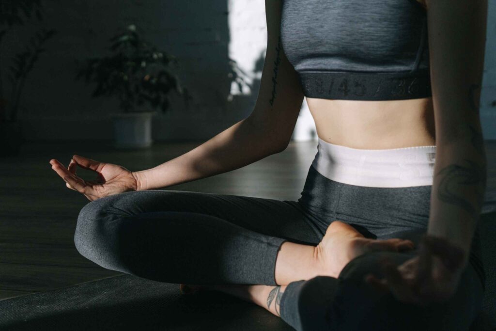 Meditating to help with burnout
